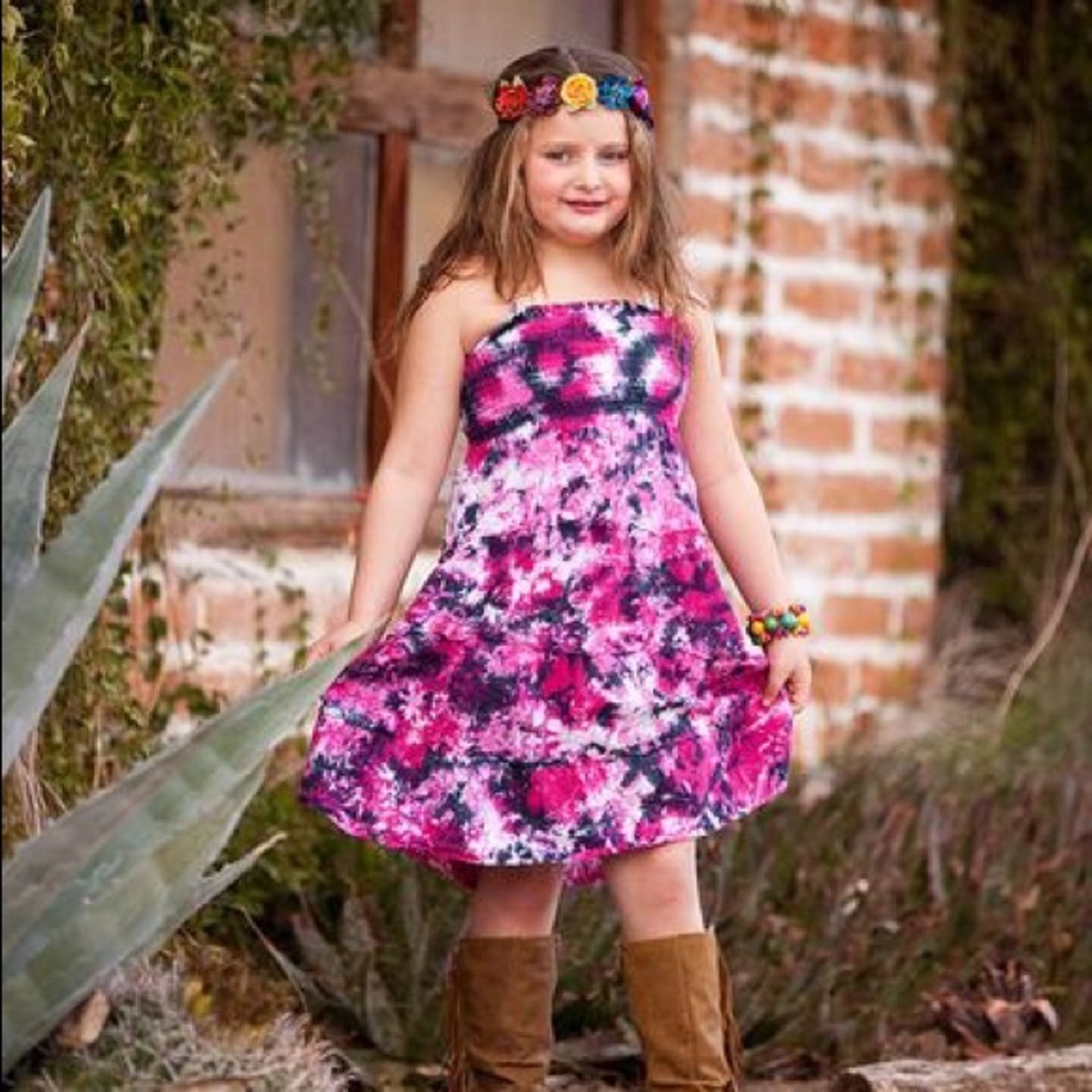 Tie Dye Halter Dress